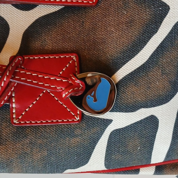 Dooney & Bourke Giraffe Print Tote Bag - Picture 6 of 16